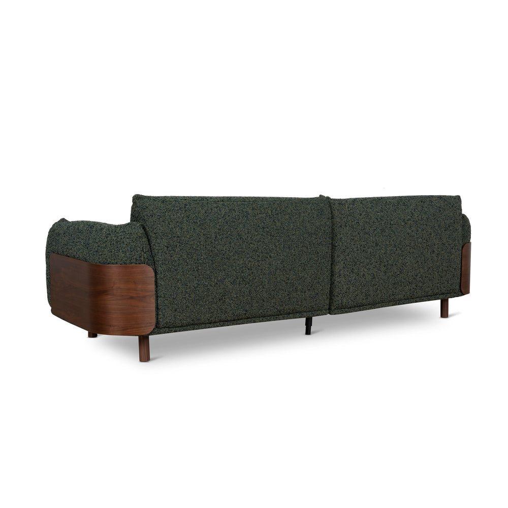 3 Seater Sofa | Duffle Green | Myka Home - View 4