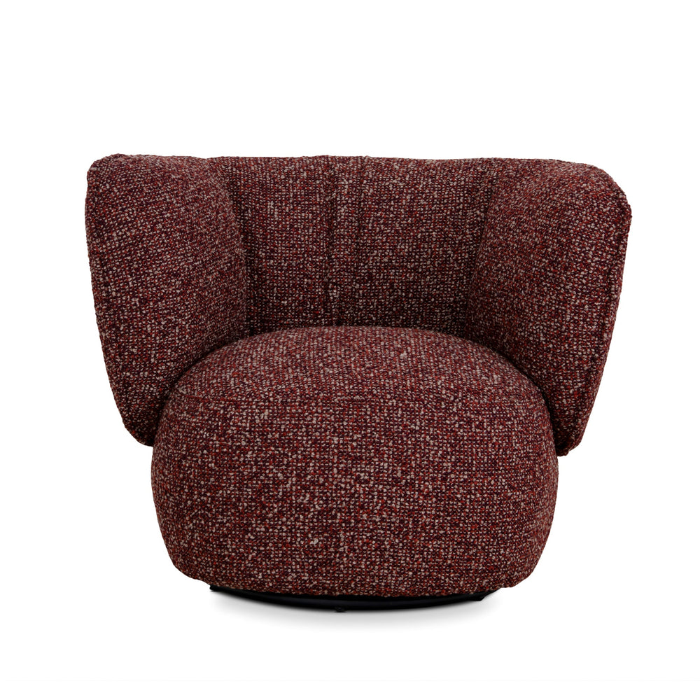 Swivel Armchair | Autumn Red | Myka Home - View 2