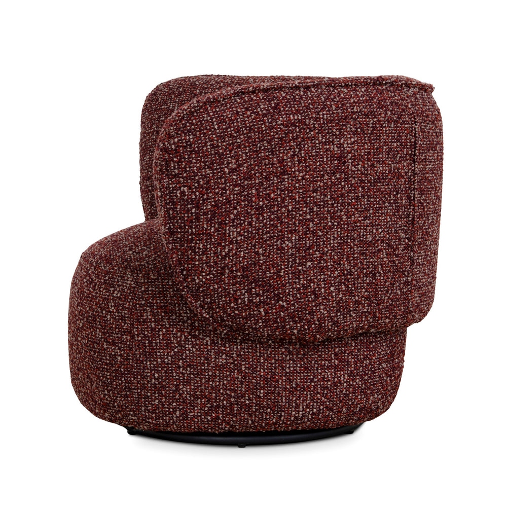 Swivel Armchair | Autumn Red | Myka Home - View 3