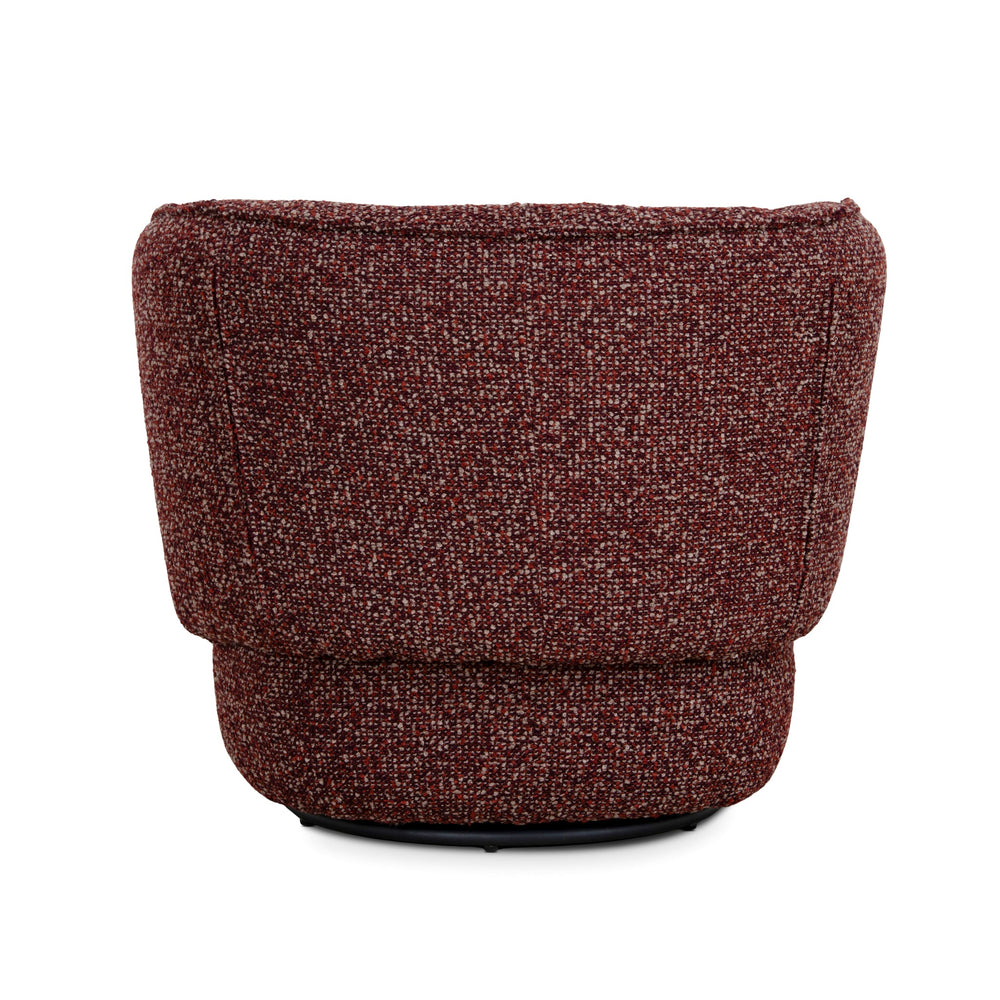 Swivel Armchair | Autumn Red | Myka Home - View 5