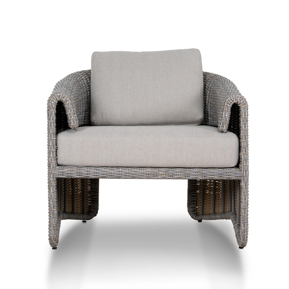 Outdoor Armchair | Light Brown | Myka Home - View 2