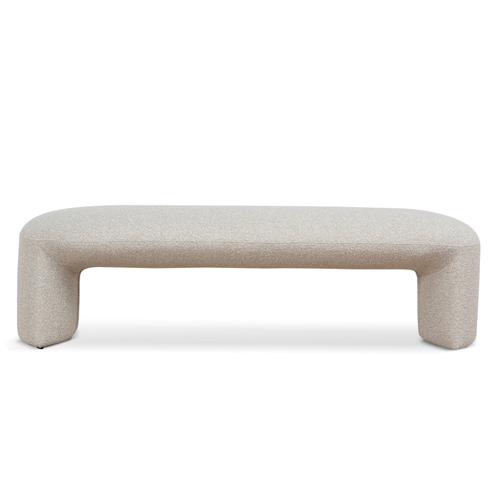 150cm Long Ottoman Bench | Cream Beige | Myka Home - View 2