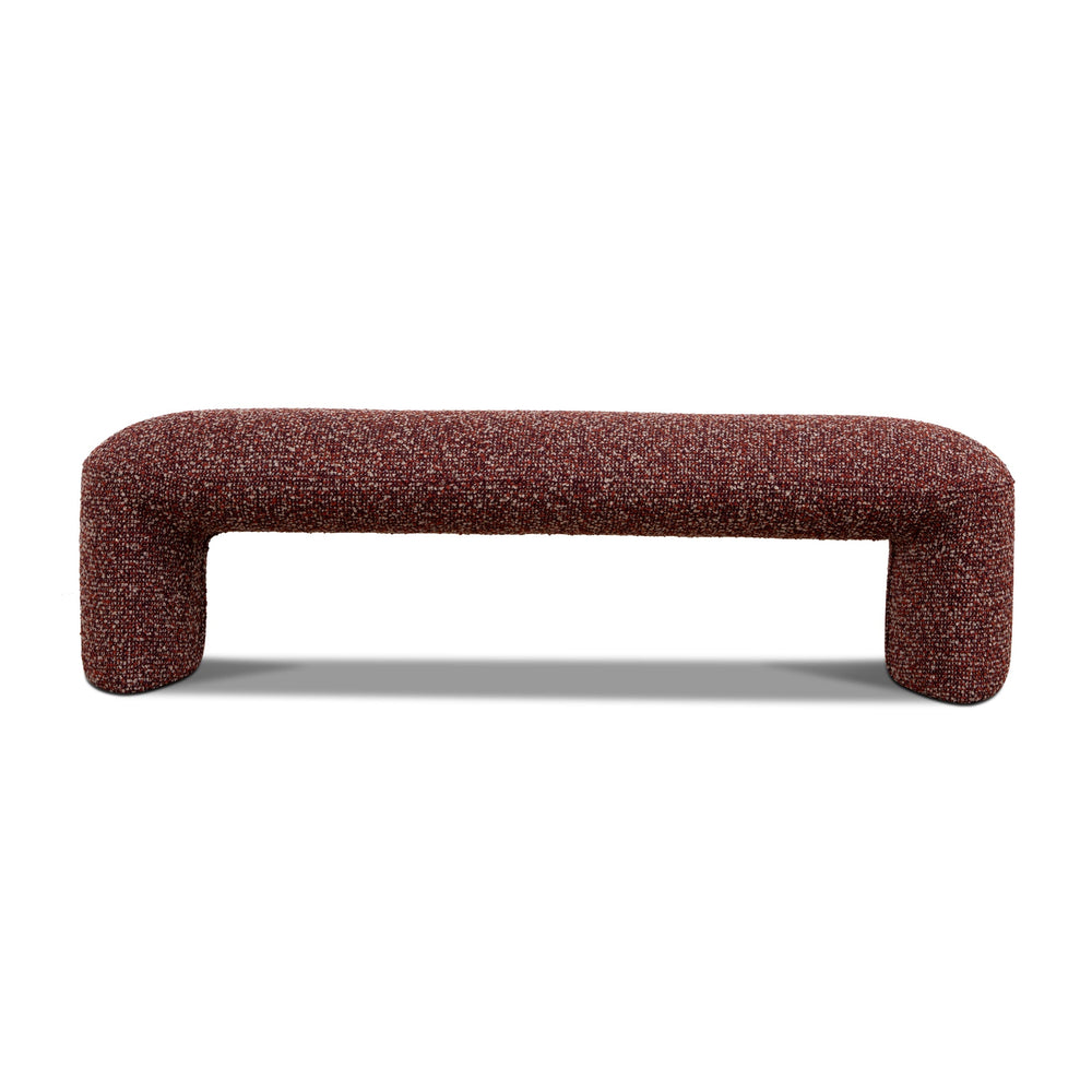 150cm Long Ottoman Bench | Autumn Red | Myka Home - View 2
