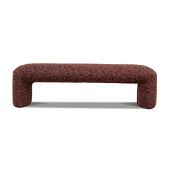 150cm Long Ottoman Bench | Autumn Red | Myka Home