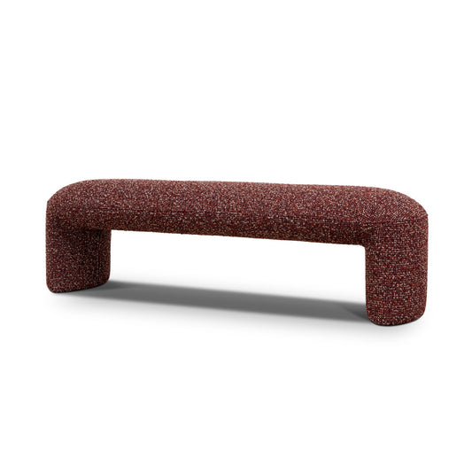 150cm Long Ottoman Bench | Autumn Red | Myka Home
