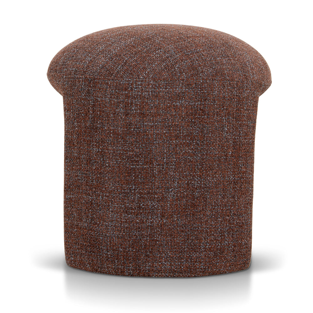 Round Ottoman | Moss Brown | Myka Home - View 3