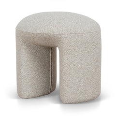 Round Ottoman | Cream Beige | Myka Home