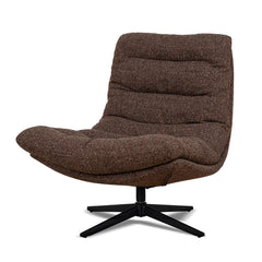 Black Lounge Chair | Verona Cinnamon Weave | Myka Home