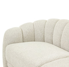 3 Seater Sofa | Woven Ivory | Myka Home