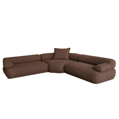 Modular Corner Sofa | Verona Cinnamon Weave | Myka Home