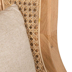 CLC6398-CH Wingback Rattan Armchair - Distress Natural - Sand White