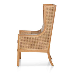 CLC6398-CH Wingback Rattan Armchair - Distress Natural - Sand White