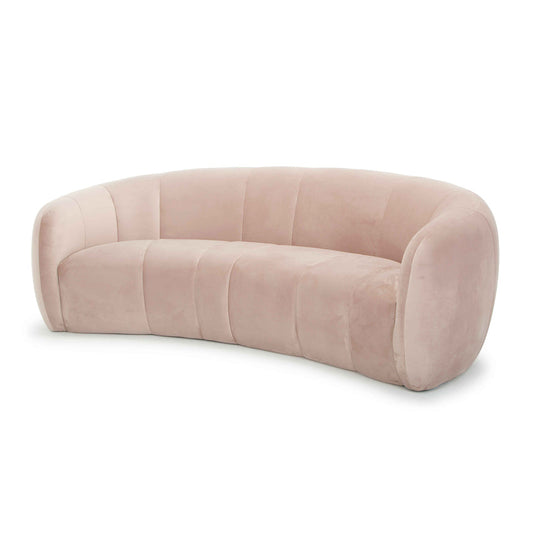 Ex Display - CLC6412 3 Seater Fabric Sofa - Blush