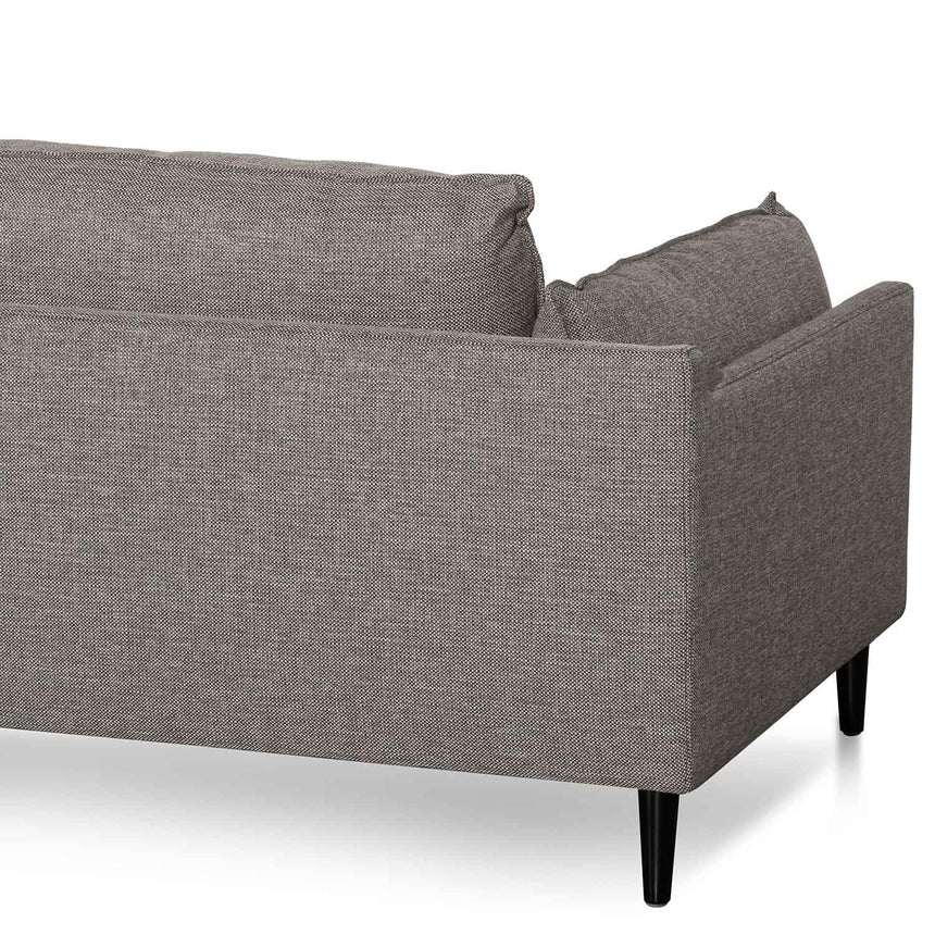 4 Seater Right Chaise Fabric Sofa - Graphite Grey - View 12