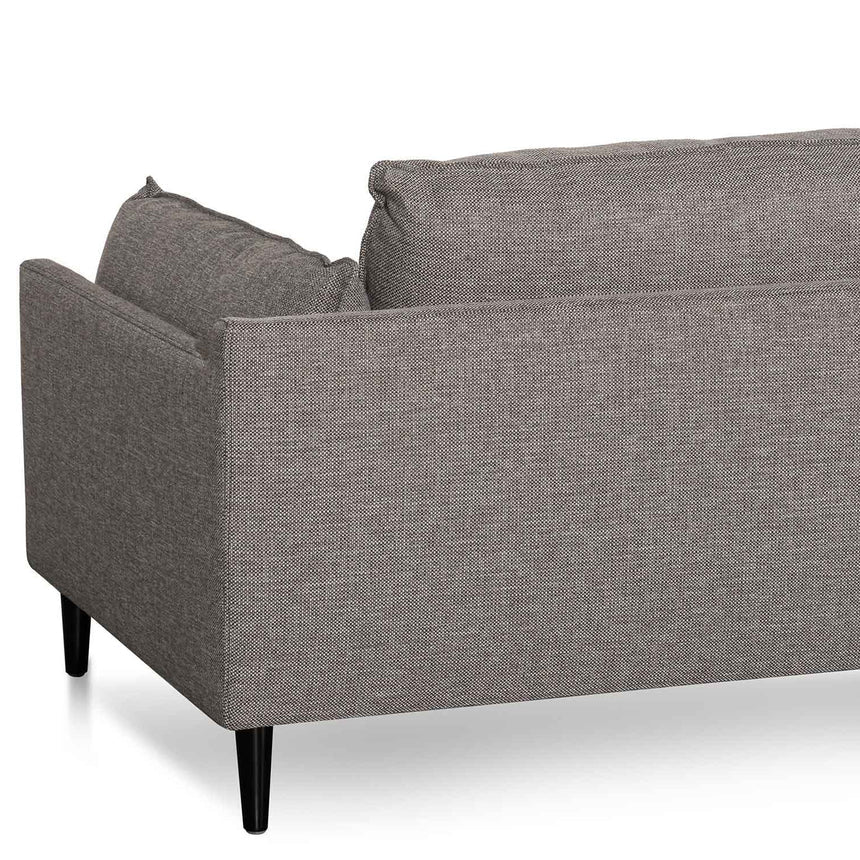 4 Seater Left Chaise Fabric Sofa - Graphite Grey - View 12