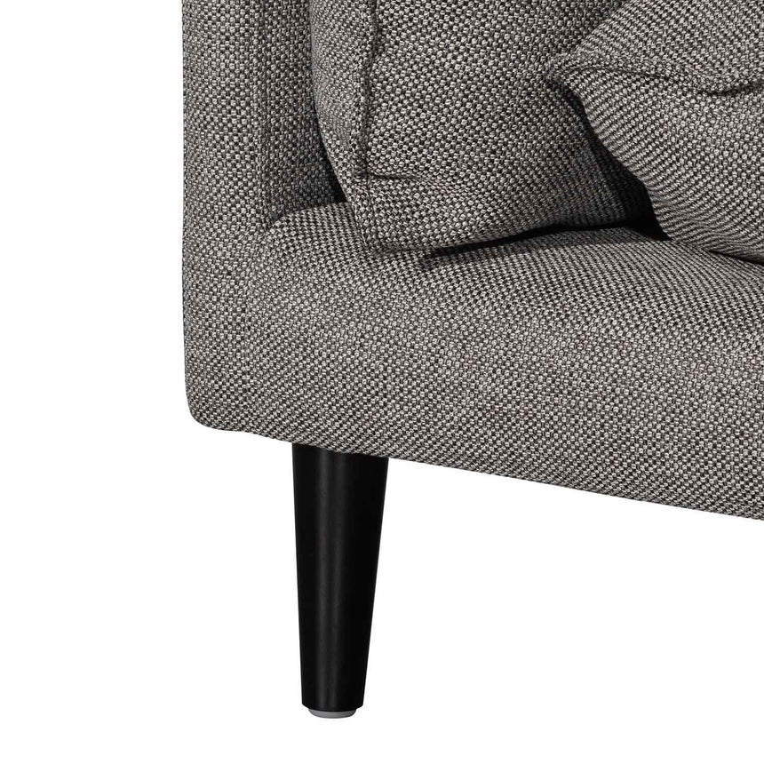 4 Seater Right Chaise Fabric Sofa - Graphite Grey - View 10