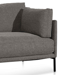 CLC6435-KSO 4 Seater Left Chaise Fabric Sofa - Graphite Grey