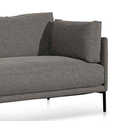 CLC6435-KSO 4 Seater Left Chaise Fabric Sofa - Graphite Grey