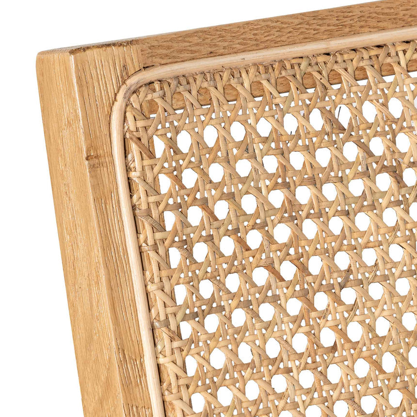 Rattan Armchair - Distress Natural and Black Seat - View 9