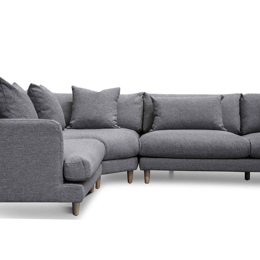 Left Return Modular Sofa - Graphite Grey - View 11