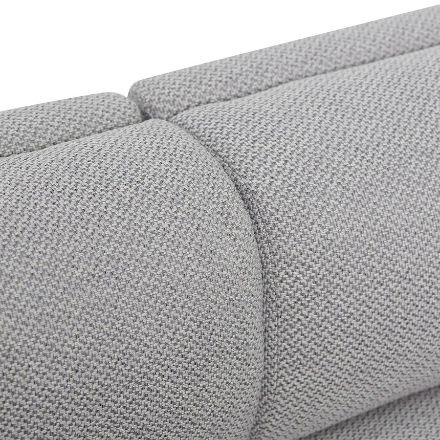 4 Seater Fabric Sofa - Grey - View 4