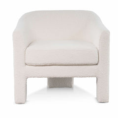 CLC6650-CA Fabric Armchair - Ivory White Boucle