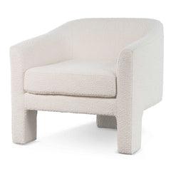 CLC6650-CA Fabric Armchair - Ivory White Boucle