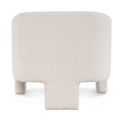 CLC6650-CA Fabric Armchair - Ivory White Boucle