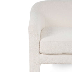 CLC6650-CA Fabric Armchair - Ivory White Boucle