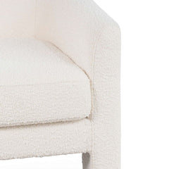 CLC6650-CA Fabric Armchair - Ivory White Boucle