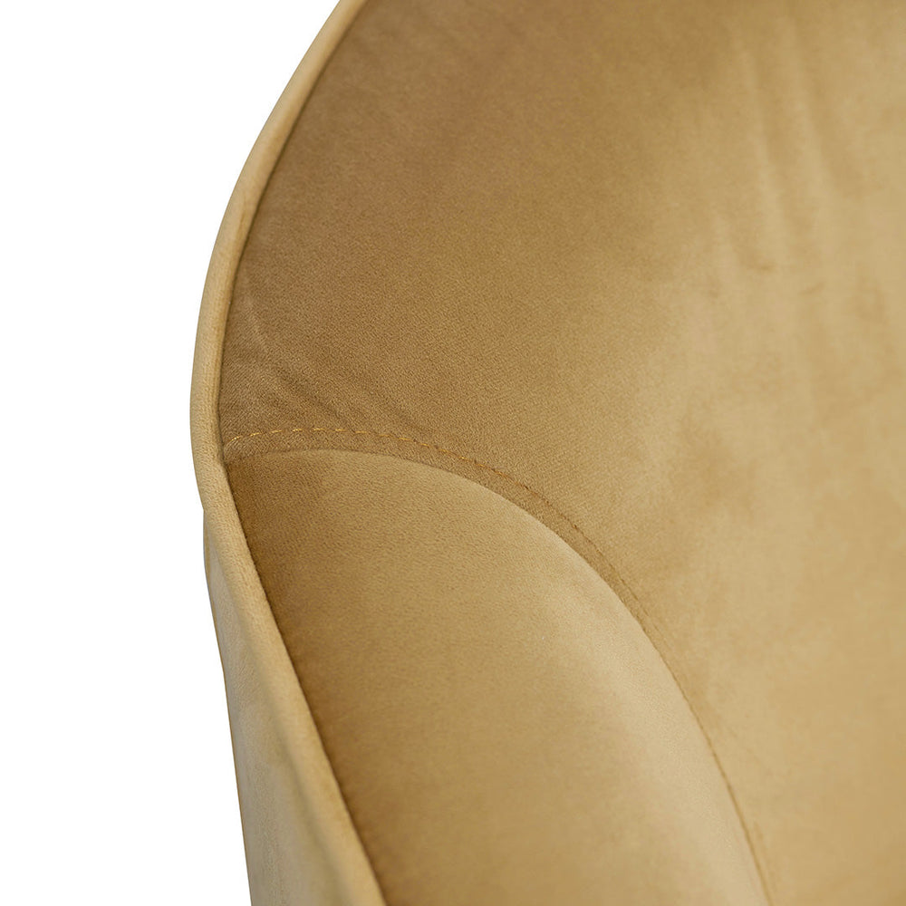 Fabric Armchair - Mustard - View 7