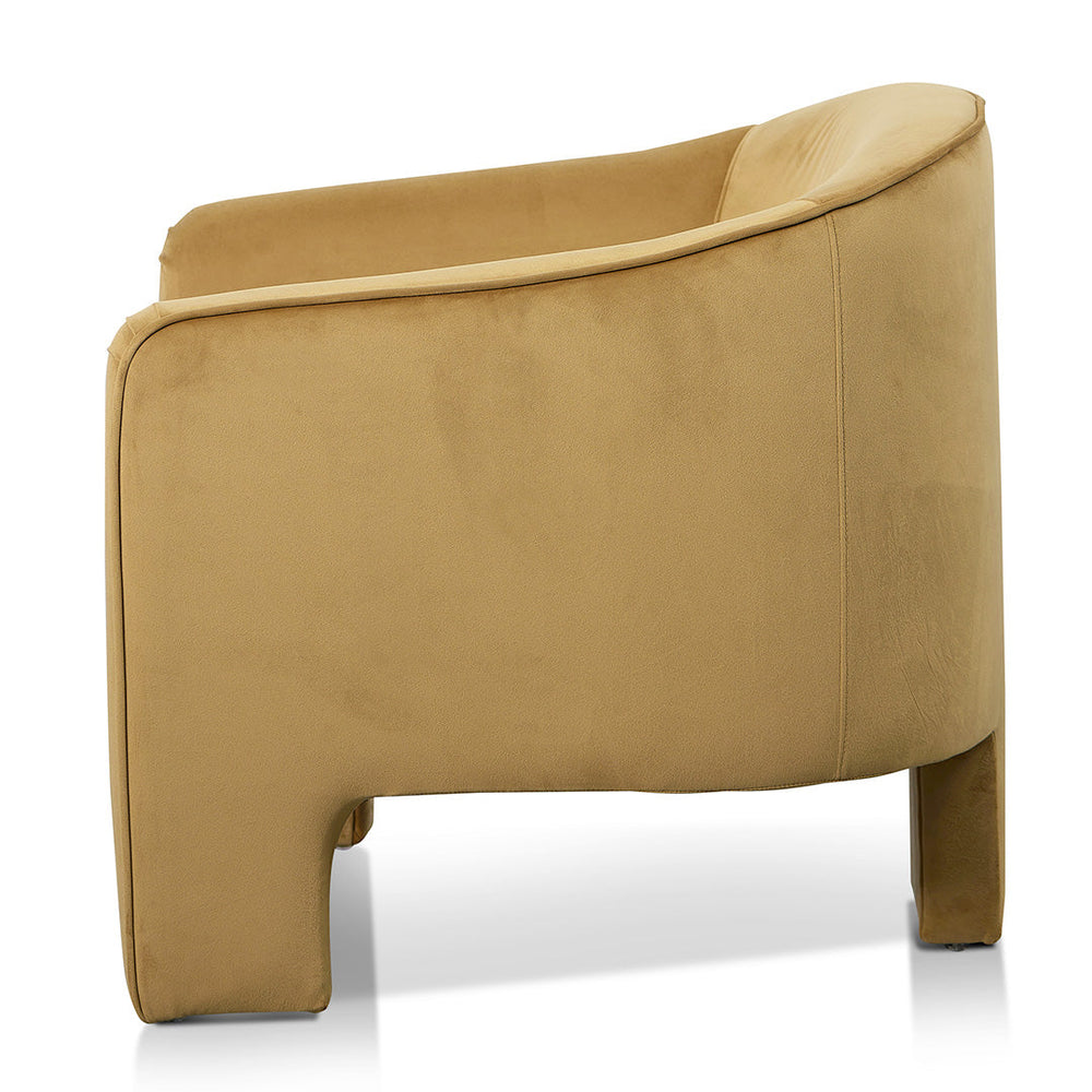 Fabric Armchair - Mustard - View 8