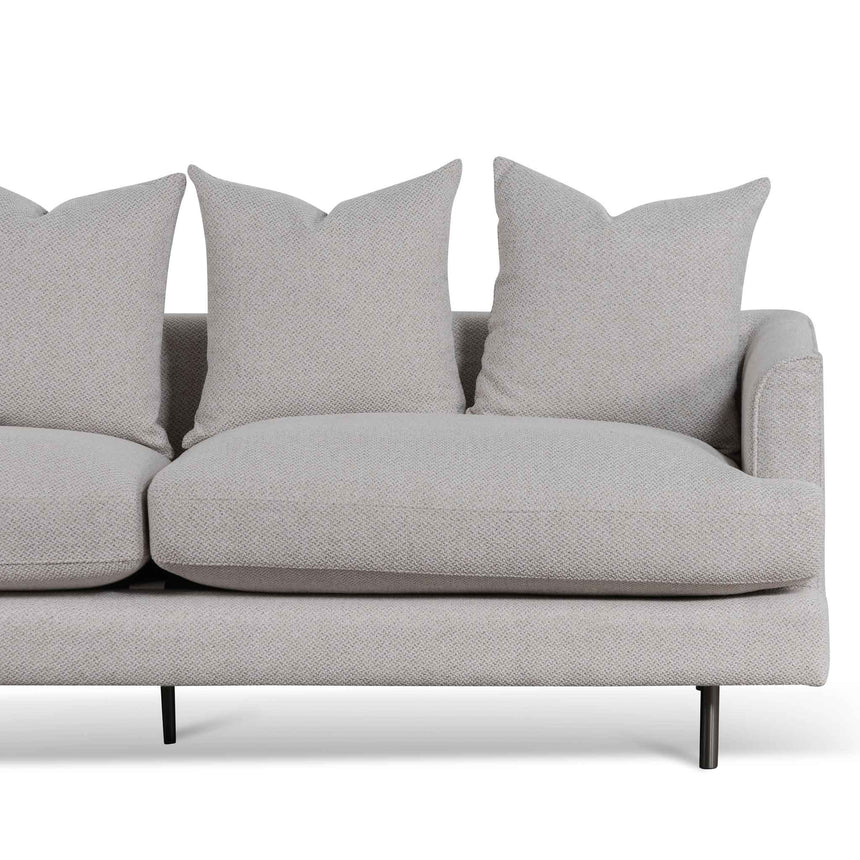 3 Seater Sofa - Sterling Sand with Black Legs - View 4