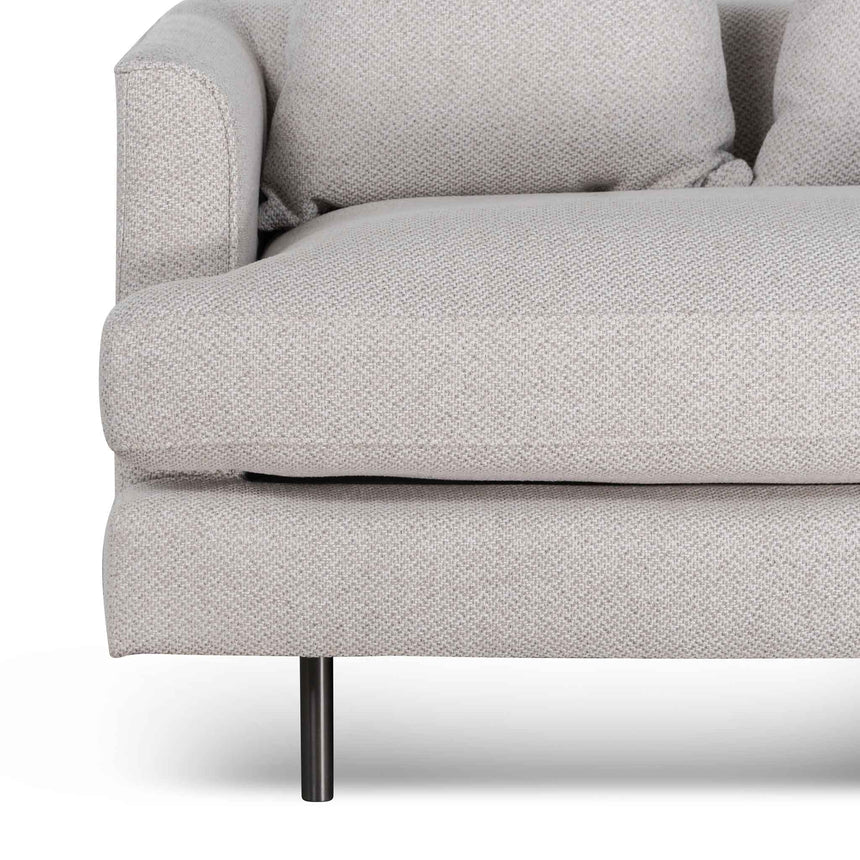 3 Seater Sofa - Sterling Sand with Black Legs - View 6