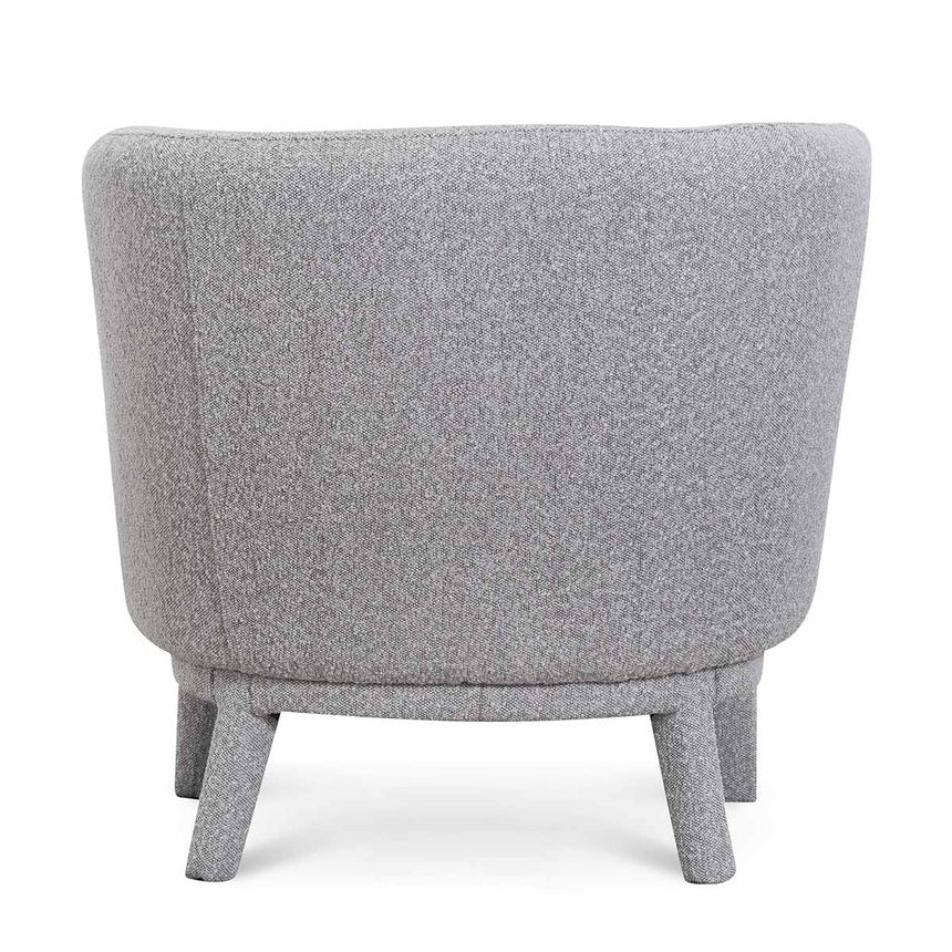 Armchair - Ash Grey Boucle - View 6