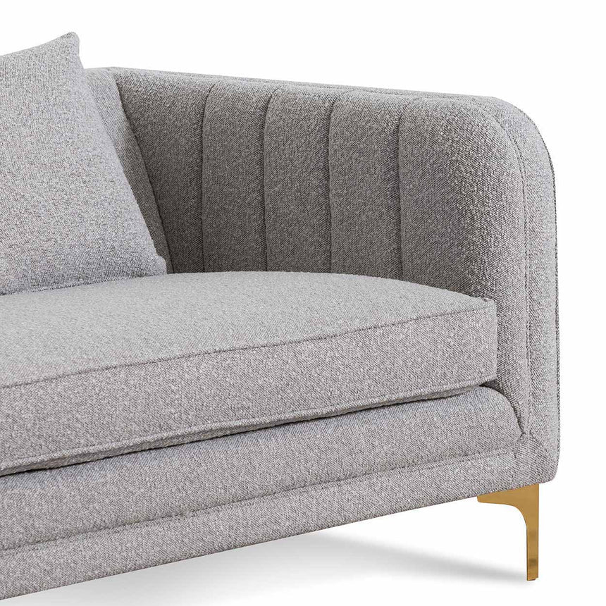 3 Seater Sofa - Ash Grey Boucle - View 6