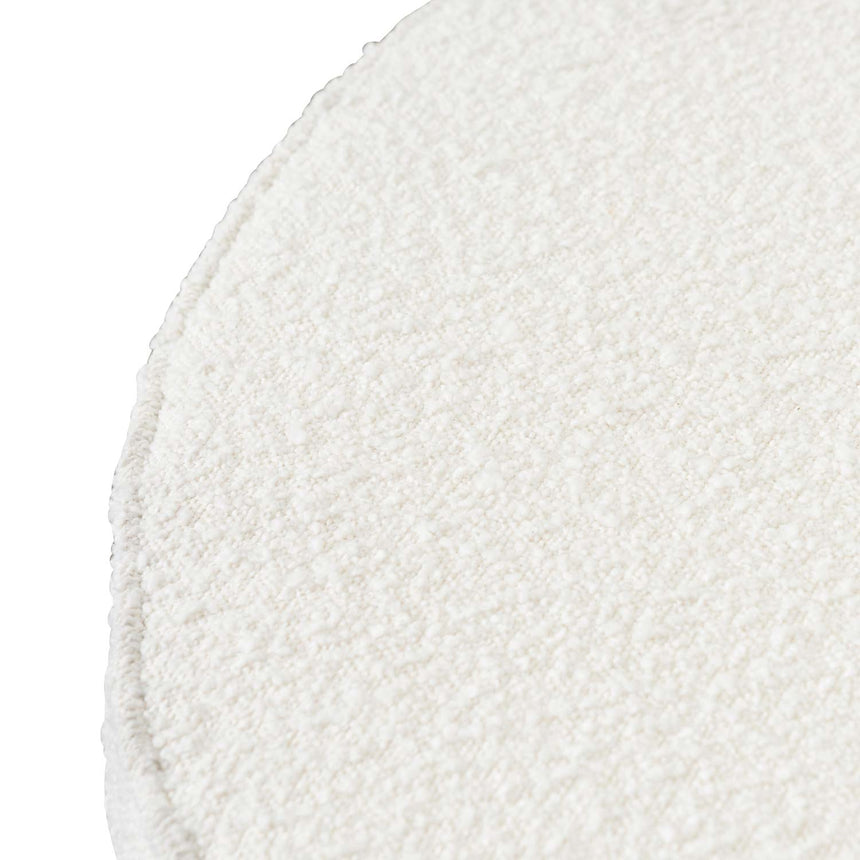 100cm Daisy White Boucle Ottoman - Brushed Gold Base - View 7
