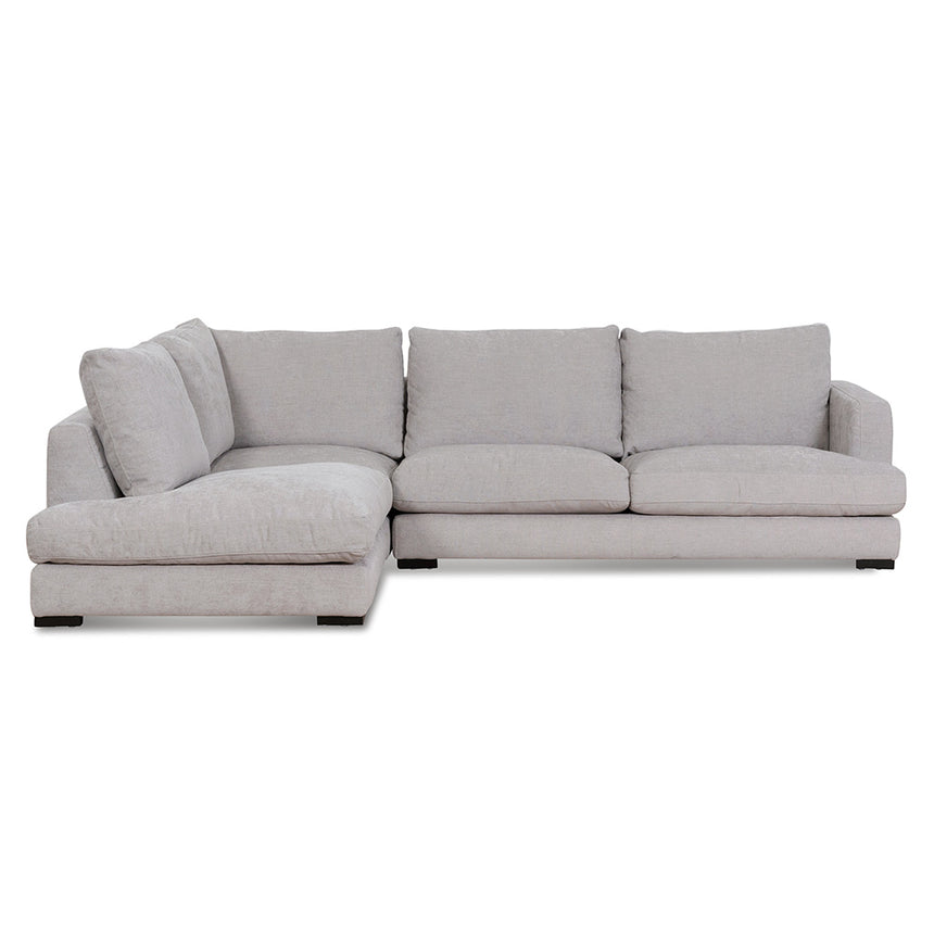 4 Seater Fabric Left Chaise Sofa - Oyster Beige - View 3