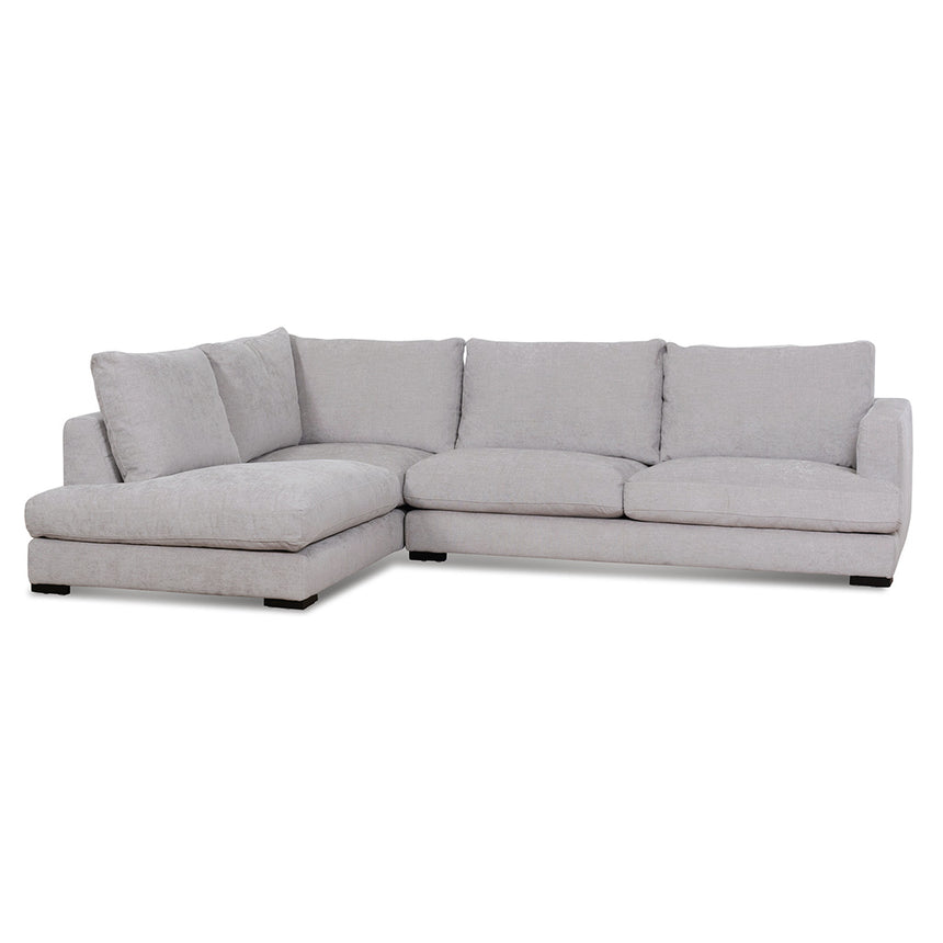 4 Seater Fabric Left Chaise Sofa - Oyster Beige - View 2