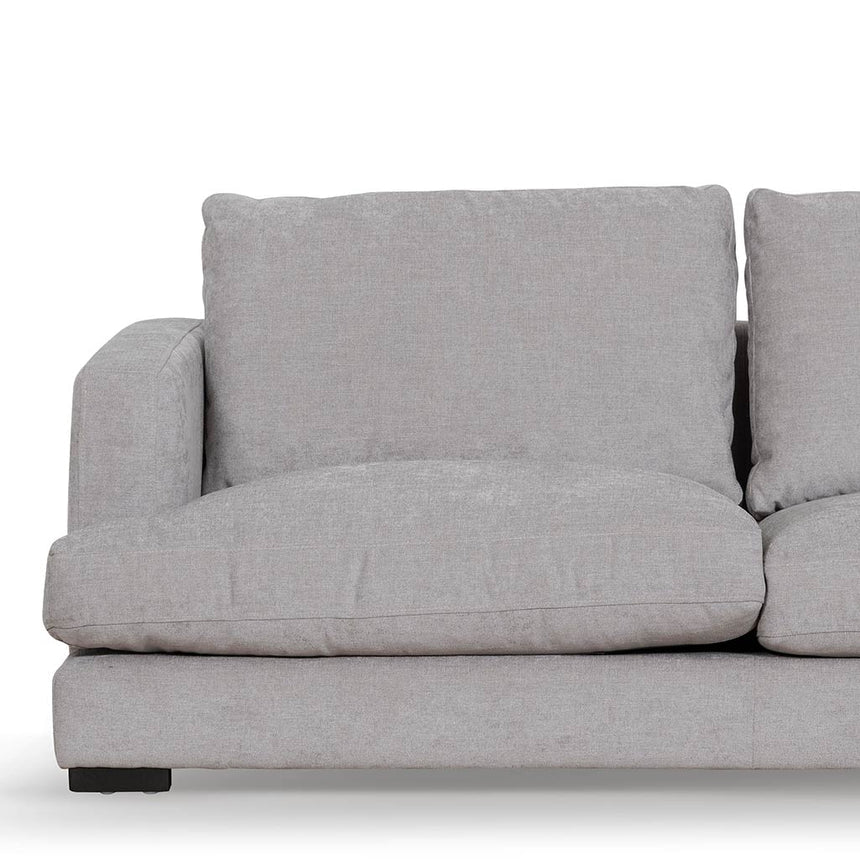 4 Seater Fabric Right Chaise Sofa - Oyster Beige - View 4