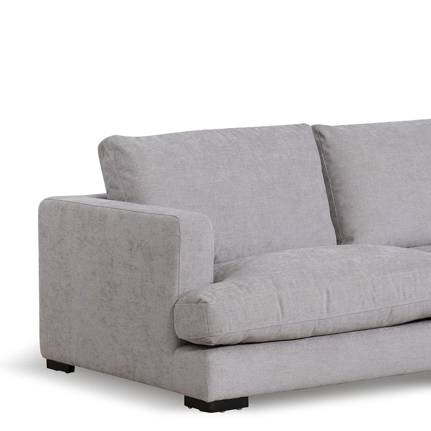 4 Seater Fabric Right Chaise Sofa - Oyster Beige - View 5