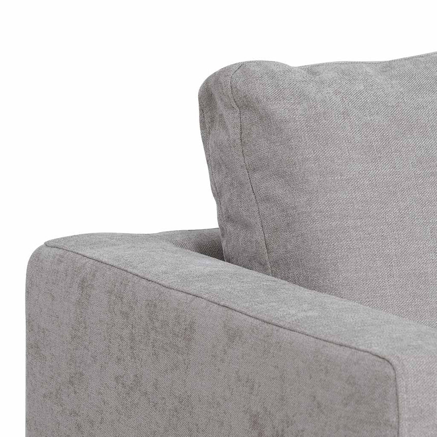 4 Seater Fabric Right Chaise Sofa - Oyster Beige - View 6