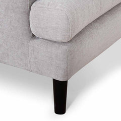 CLC6817-KSO Fabric Armchair - Oyster Beige and Black Leg