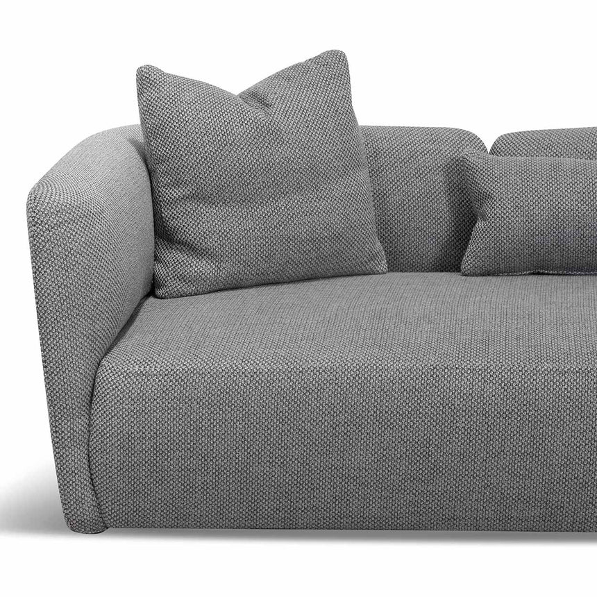 3 Seater Fabric Sofa - Noble Grey - View 6