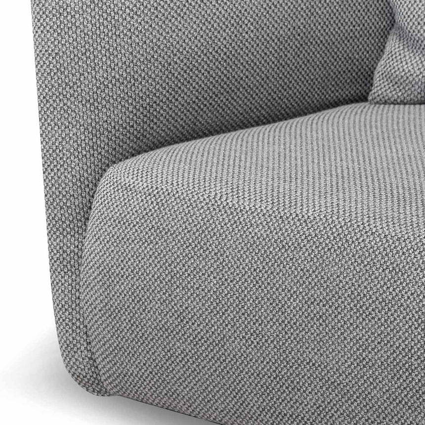 3 Seater Fabric Sofa - Noble Grey - View 9
