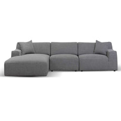 CLC6825-YY 3 Seater Left Chaise Sofa - Noble Grey