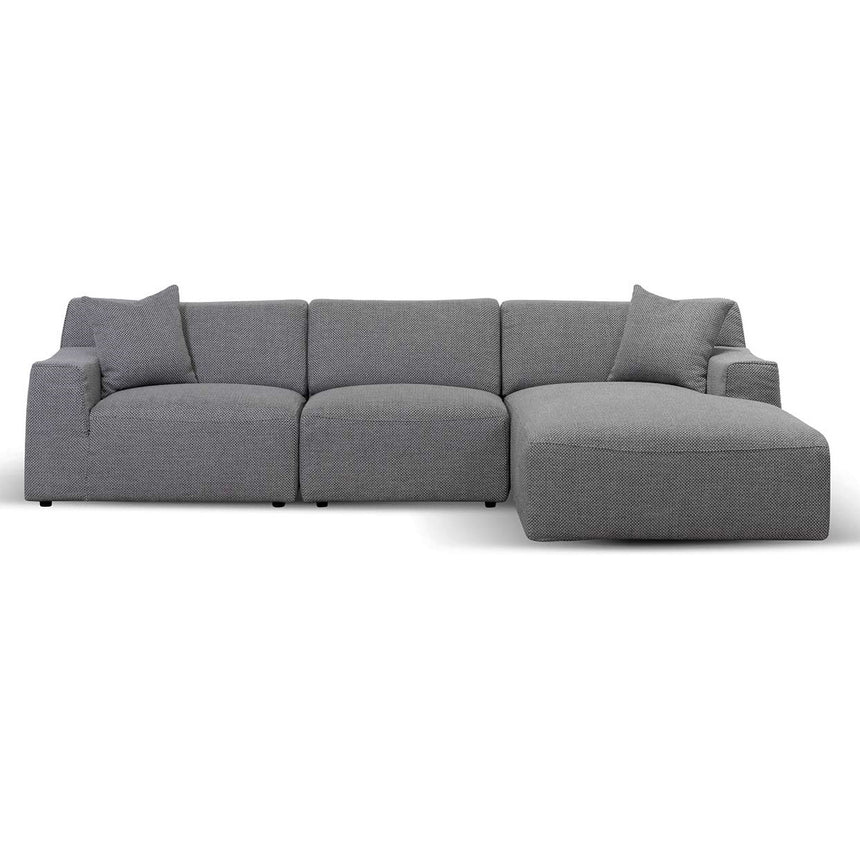 3 Seater Right Chaise Sofa - Noble Grey - View 2