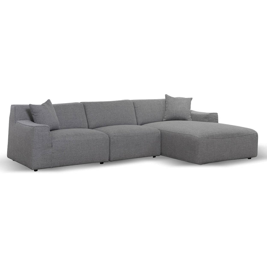 3 Seater Right Chaise Sofa - Noble Grey - View 3