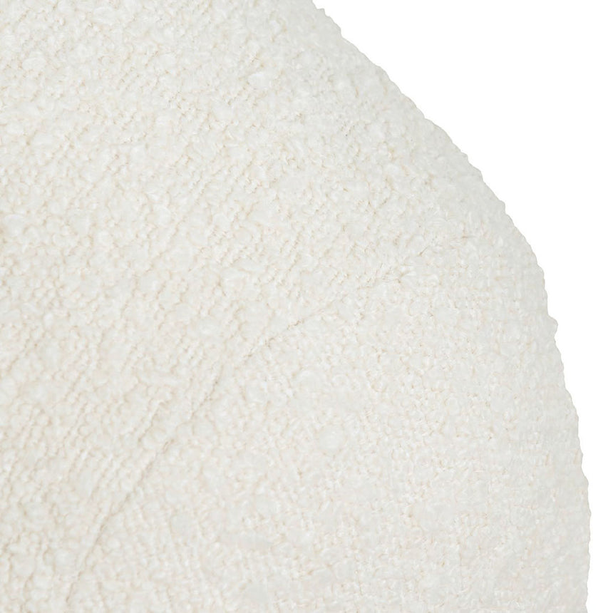 3 Seater Sofa - Ivory White Boucle - View 9