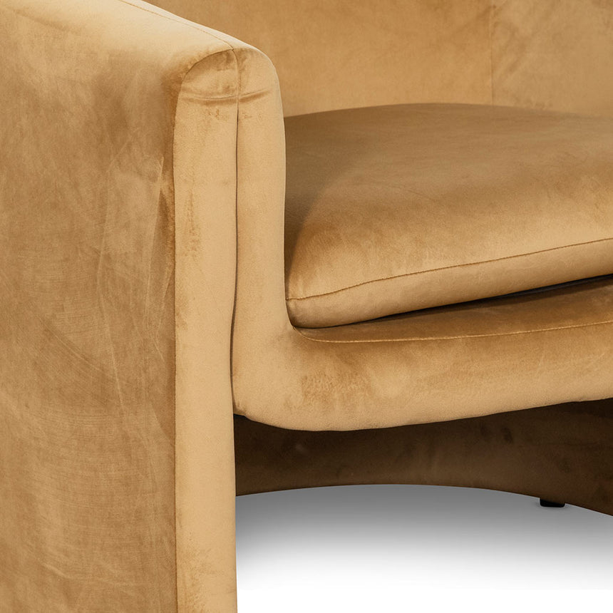 Velvet Armchair - Mustard - View 11